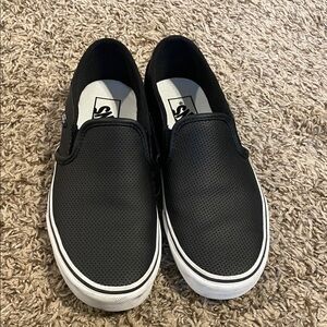 Vans Womens Black Slip-On Shoes